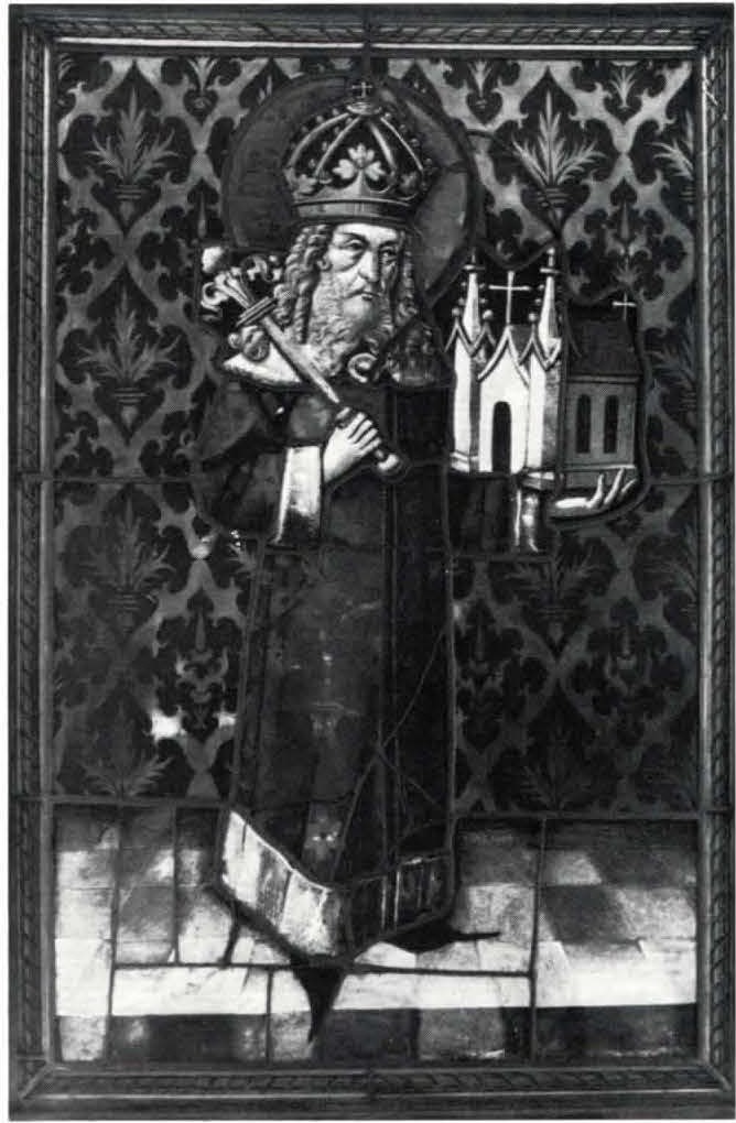 IMPERIAL SAINT (HENRY II?) WITH A MODEL OF A CHURCH