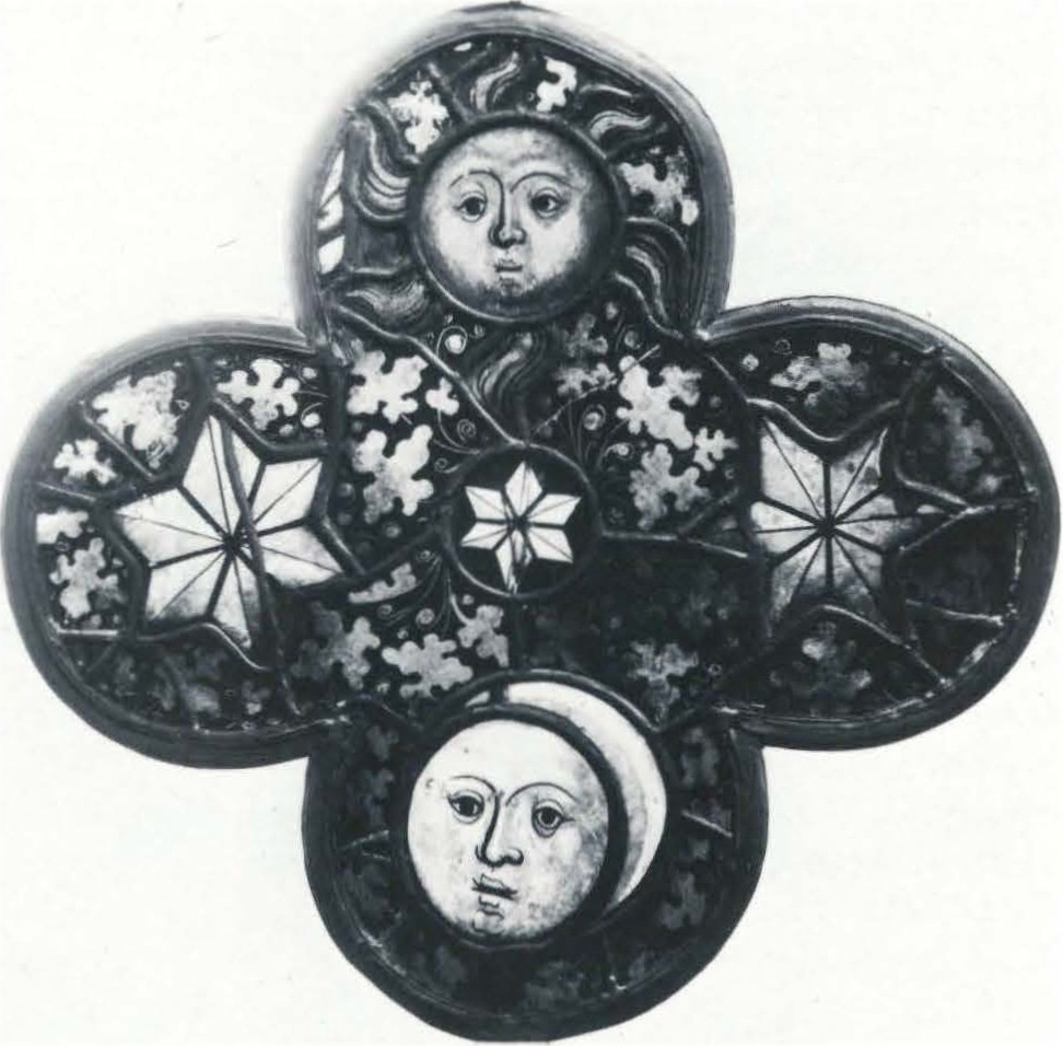 TRACERY LIGHT WITH SUN, MOON, AND STARS