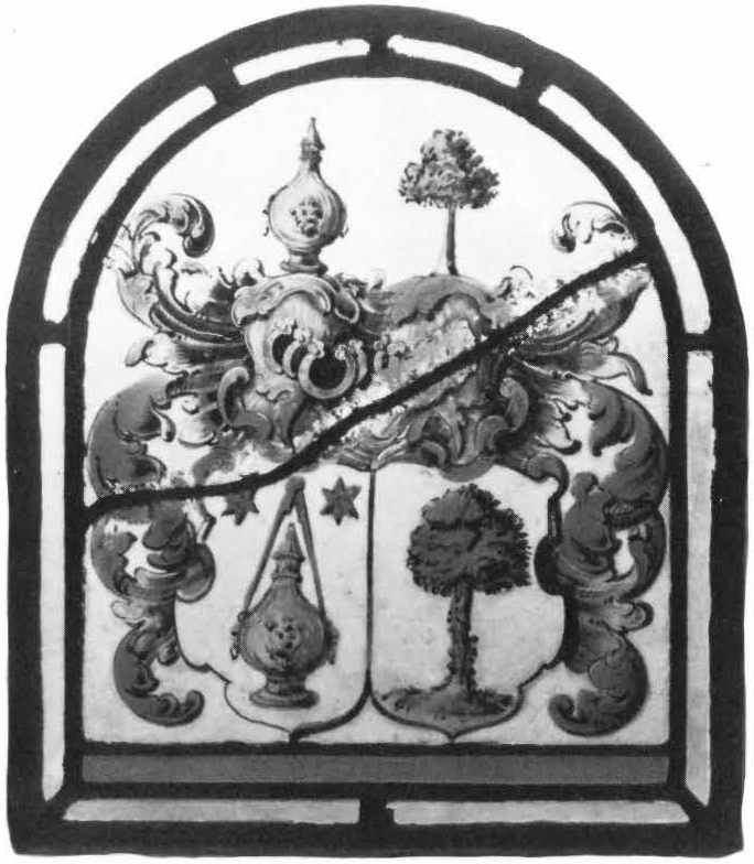 HERALDIC PANEL WITH DOUBLE ARMS