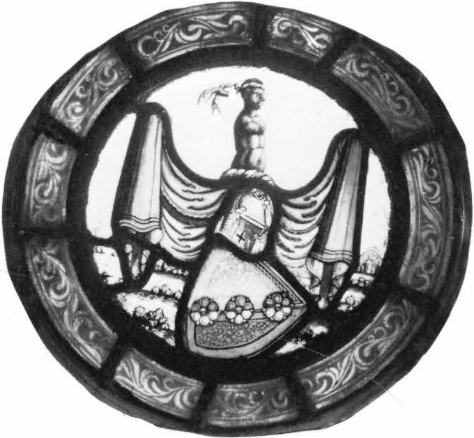 MEDALLION WITH A SHIELD AND CREST