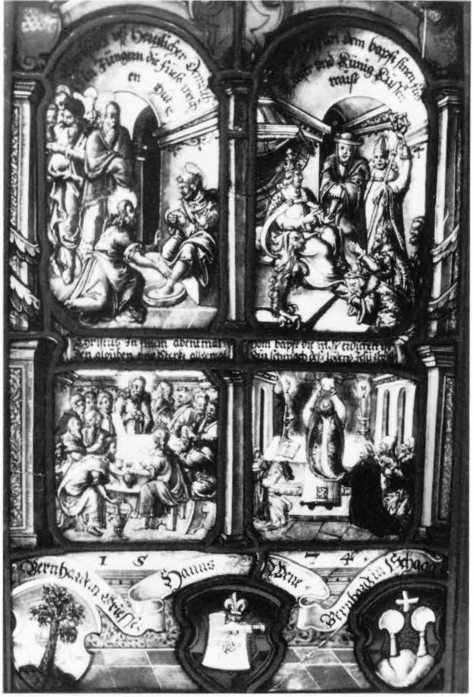 RELIGIOUS PANEL BASED ON THE LUTHER-CRANACH PASSIONAL CHRISTI UND ANTICHRIST
