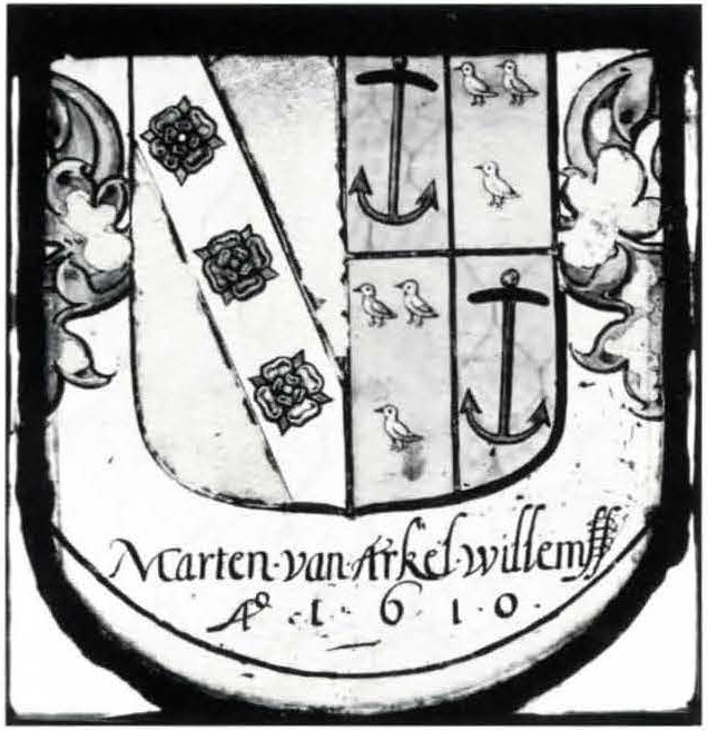 HERALDIC ROUNDEL; ARMS OF VAN ARKEL