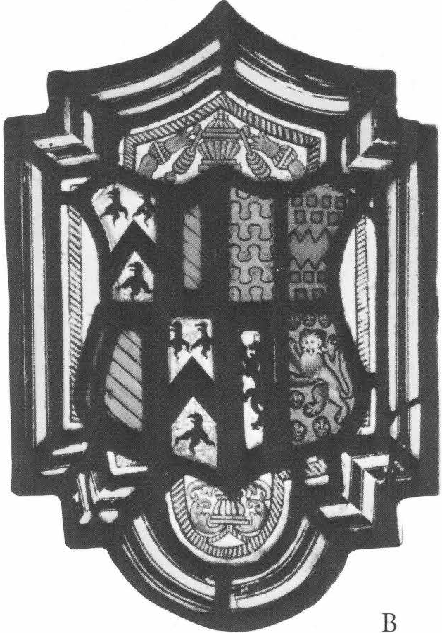 Arms of Sir Edward Norris and His Wife Frideswide Lovel