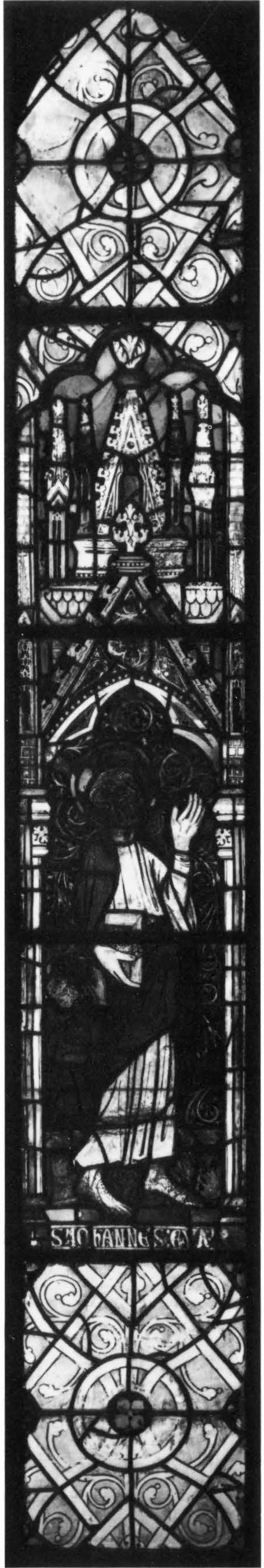 St. John the Evangelist Set in Grisaille Glass