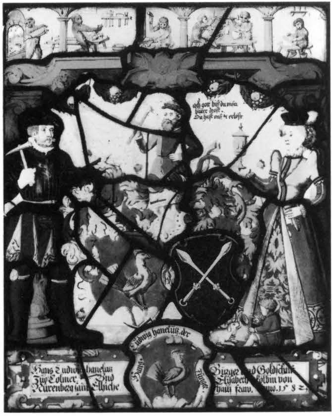 Heraldic Panel: Arms of Hanelutz and Kolbin