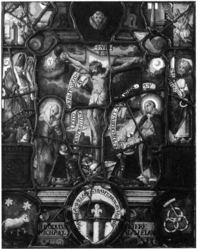 The Crucifixion with Heraldic Shields