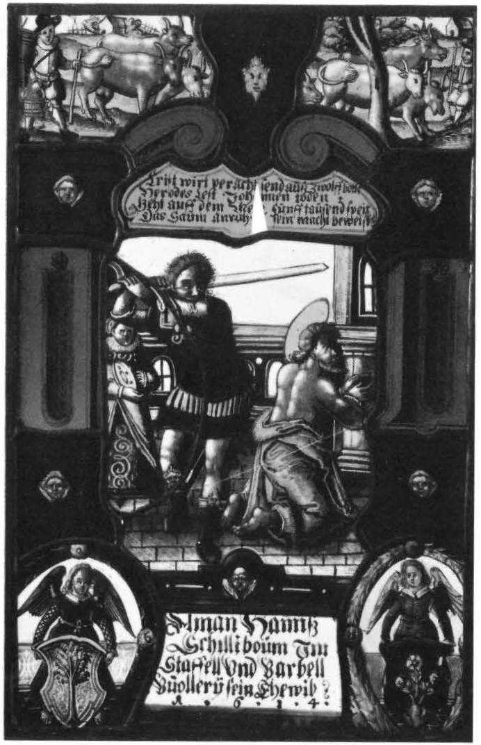 Beheading of John the Baptist with the Arms of Schilliboum and Buoller