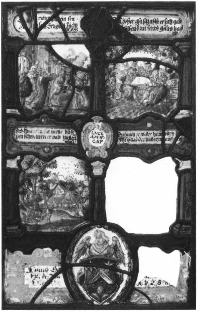 Heraldic Panel with Scenes from the Parable of the Prodigal Son