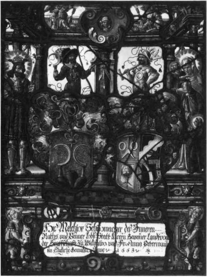 Heraldic Panel with Arms of Schumacher and Petermann