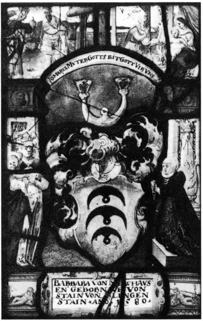 Arms of Barbara Von Neuhaus Nee Von Stein with the Adoration of the Magi and the Kneeling Donor