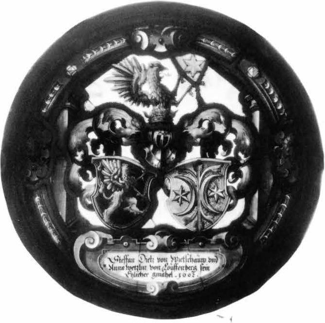 Heraldic Panel: Arms of Dietz and Werrl