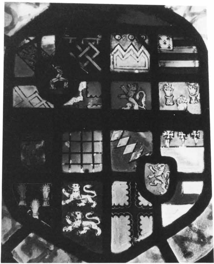 Heraldic Panel with Armorial Fragments