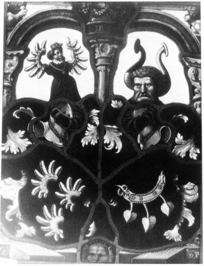 Heraldic Panel with Double Arms