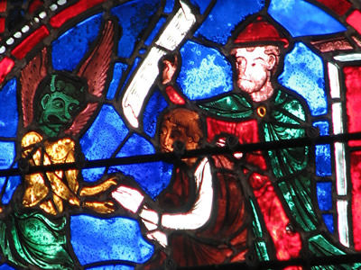Image of Theophilus stained glass